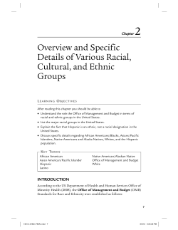 Overview and Specific Details of Various Racial, Cultural, and Ethnic
