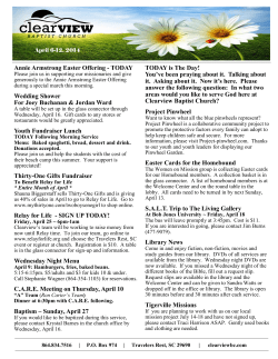 Annie Armstrong Easter Offering