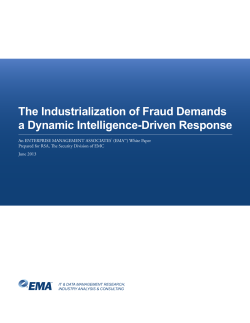 The Industrialization of Fraud Demands a Dynamic