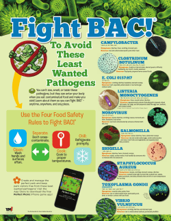to avoid these least Wanted pathogens