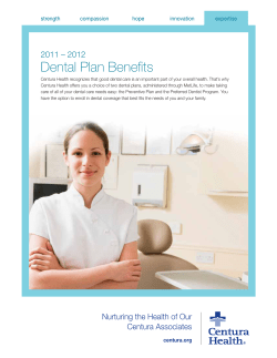 Dental Plan Benefits - Chatfield Women`s Care