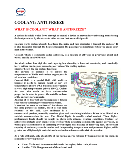 COOLANT/ ANTI FREEZE