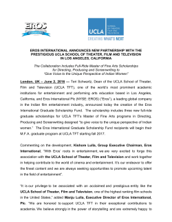 eros international announces new partnership with the prestigious