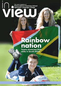 Rainbow nation - Prince Henrys Grammar School