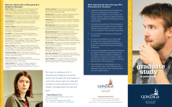 graduate study - Gonzaga University