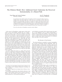 The Dilution Model: How Additional Goals