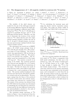 2.1 The disappearance of N=20 magicity studied in neutron