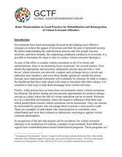 Rome Memorandum on Good Practices for Rehabilitation