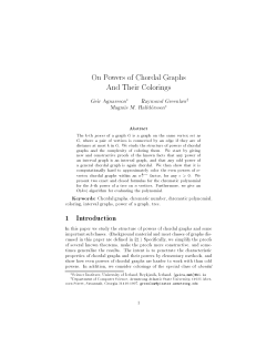 On Powers of Chordal Graphs And Their