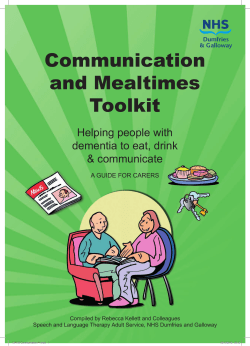 Communication and Mealtimes Toolkit