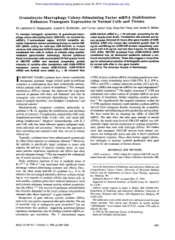 Granulocyte-Macrophage Colony