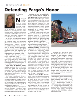 Communications Column: Defending Fargo`s Honor