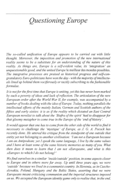 Questioning Europe - ZRC SAZU Publishing