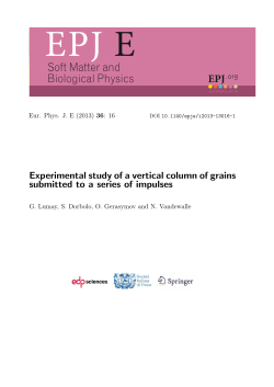 Soft Matter and Biological Physics - GRASP