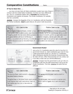 Comparative Constitution