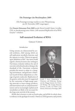 Self-sustained Evolution of RNA