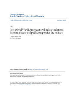 Post World War II American civil-military relations