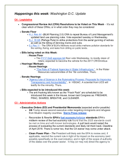 Happenings this week: Washington D.C. Update