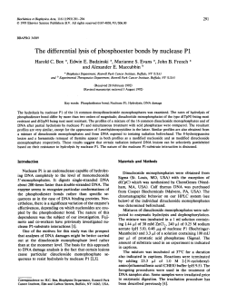 The differential lysis of phosphoester bonds by