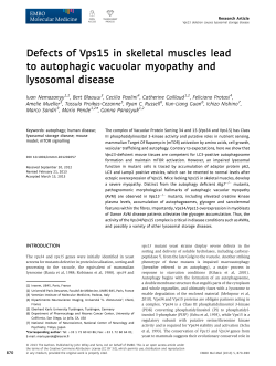 Defects of Vps15 in skeletal muscles lead to autophagic vacuolar