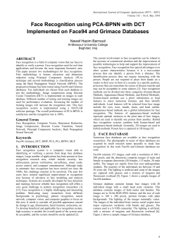 Face Recognition using PCA-BPNN with DCT