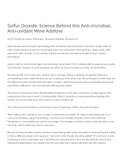 Sulfur Dioxide: Science Behind this Anti-microbial, Anti