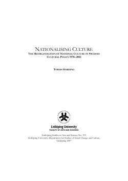 nationalising culture