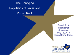 The Changing Population of Texas and Round Rock
