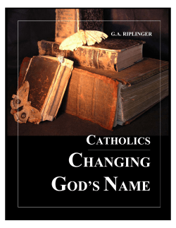The Catholic Latin Vulgate`s introduction of verbo in the 4th century