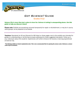 Got Science? Guide - Union Station Kansas City