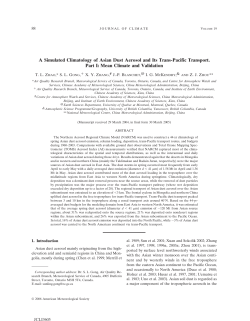 A Simulated Climatology of Asian Dust Aerosol and Its Trans