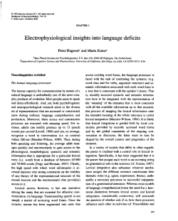 Electrophysiological insights into language deficits