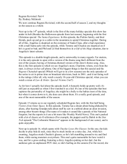 Rugrats Revisited: Part 4 By: Rodney McIntosh We now continue