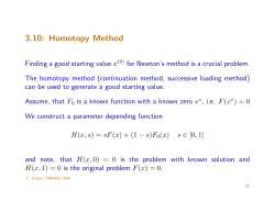 3.10: Homotopy Method