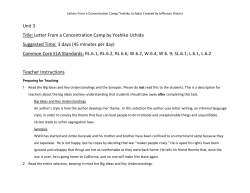 Letters From a Concentration Camp