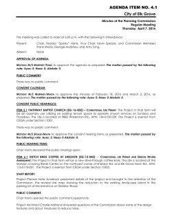 City of Elk Grove AGENDA ITEM NO. 4.1