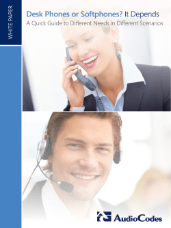Desk Phones or Softphones? It Depends