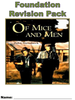 curley`s wife - Chessington Community College