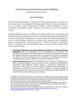 The Global Economic Impacts Associated with Virtual and