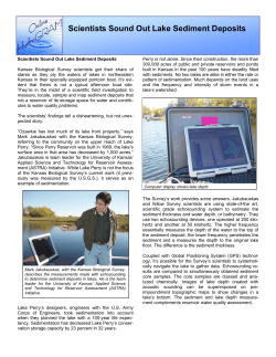 Scientists Sound Out Lake Sediment Deposits