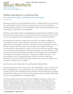 Global sourcing in a world less flat