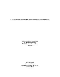 E-LEARNING 2.0: MODERN TRAINING FOR THE FRONTLINE