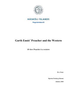 Garth Ennis` Preacher and the Western