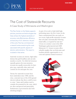 The Cost of Statewide Recounts