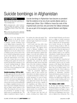 Suicide bombings in Afghanistan