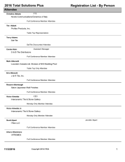CTDA TSP Registration List by Person