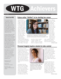 Future writer &ldquo;thrilled&rdquo; to be starting her career Personal tragedy