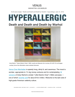 Death and Death and Death by Warhol
