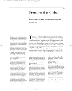 From Local to Global