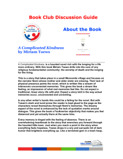 Book Club Discussion Guide About the Book